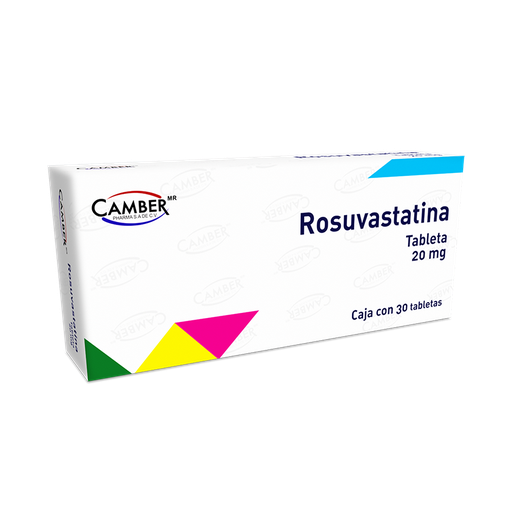 Rosuvastatina tabletas 20 mg caja c/30