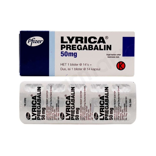 Lyrica capsulas 50 mg caja c/28