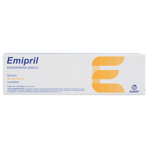 Emipril 40mg/0.4ml c/2jeringas prellenadas