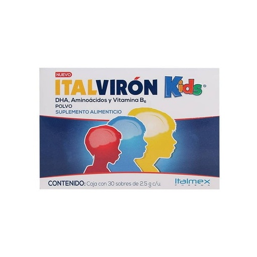 Italviron kids suplemento alimenticio sobres sabor chocolate caja c/30