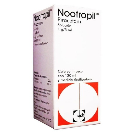 Nootropil solucion 1g/5mL frasco de 120 mL