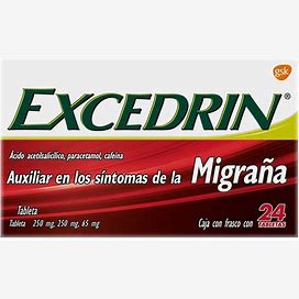 Excedrin Migraña 250/250/65mg c/24 tabletas