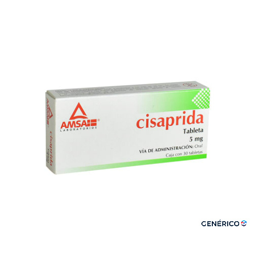 Cisaprida tabletas 5mg caja c/30 tabletas (amsa)