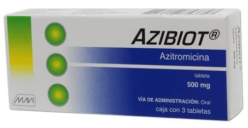 Azibiot tabletas 500 mg caja c/3