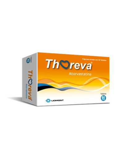 Thoreva 80mg c/ 30 tabletas