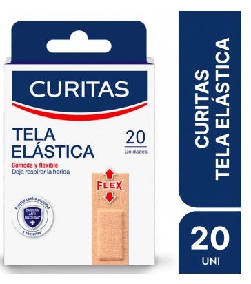 Curitas tela elástica caja con 20 unidades