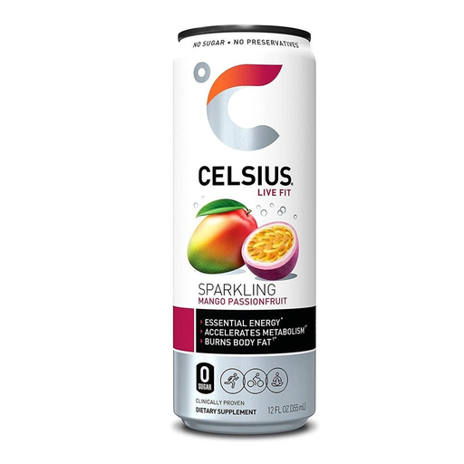 Celsius Live Fit sparkling manfo passionfruit 12oz