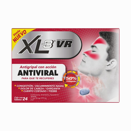 XL-3 VR caja c/24 tabletas