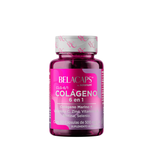 Belacaps by Solanum colágeno 6 en 1 frasco c/60 capsulas