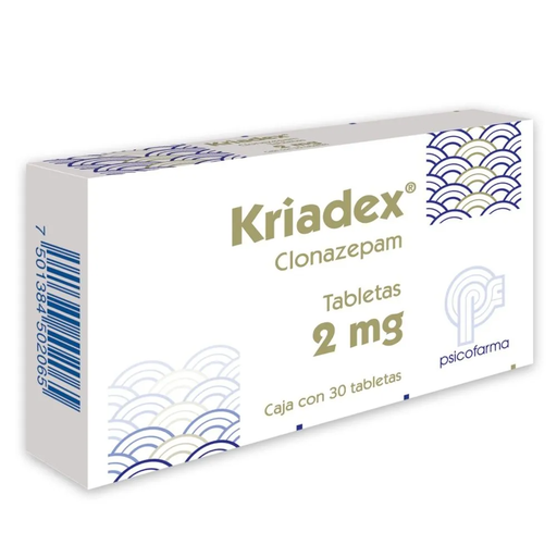 Kriadex Tabletas 2 mg caja c/30