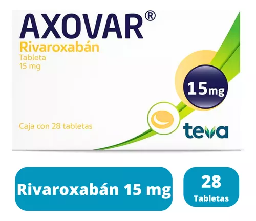 Axovar 15mg c/28 tabletas