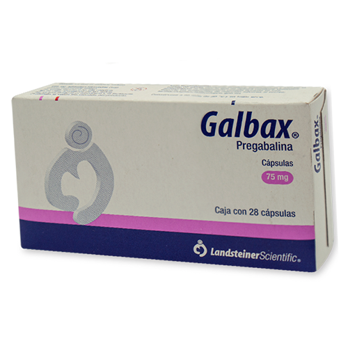 Galbax capsulas 75 mg caja c/28