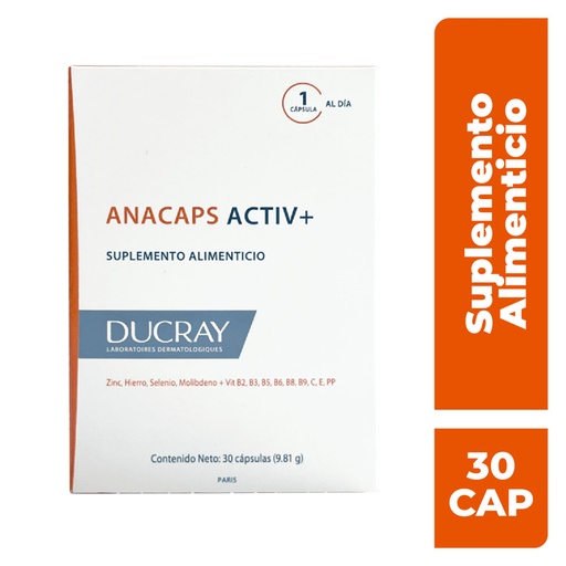 DUCRAY Anacaps Activ + 30 Caps