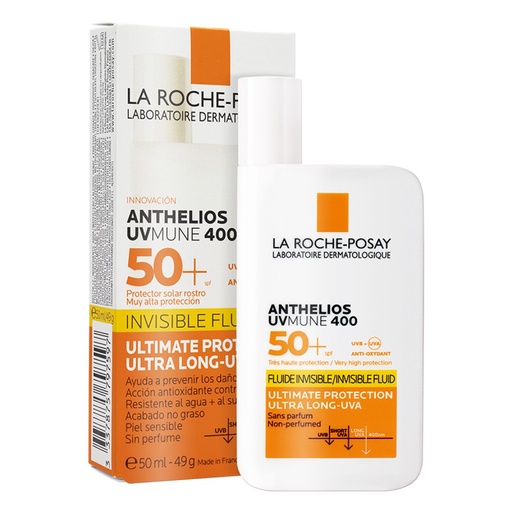 La Roche-Posay Anthelios Uv Mune 400 Fluido Invisible Fps 50+ 50 Ml