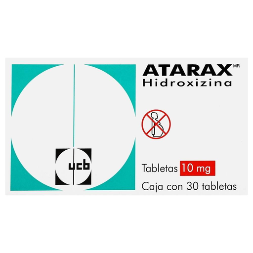 Atarax 10 mg tabletas caja c/30