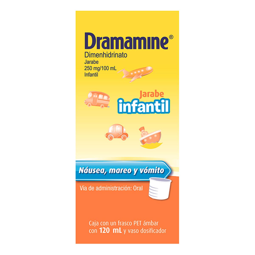 Dramamine jarabe 250mg/100mL frasco c/120mL