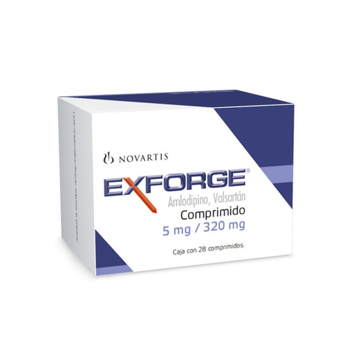 Exforge comprimidos 5mg/320 mg caja c/28