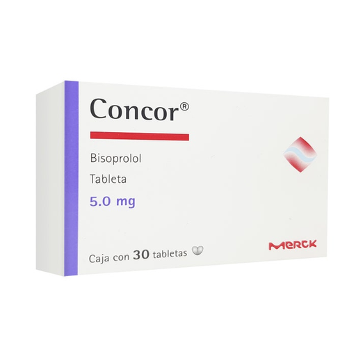 Concor tabletas 5.0mg caja c/30