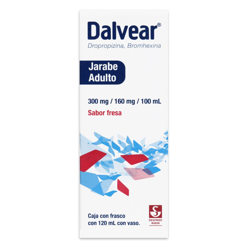Dalvear jarabe adulto sabor fresa frasco 120mL