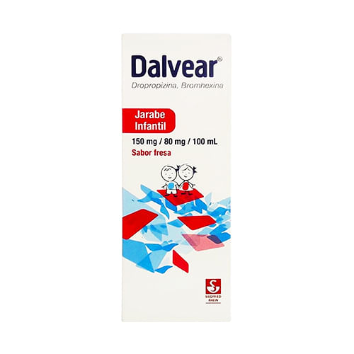 Dalvear jarabe infantil sabor fresa frasco 120mL
