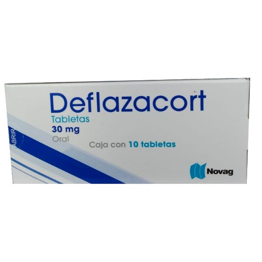 Deflazacort 30 mg caja c/10 tabletas