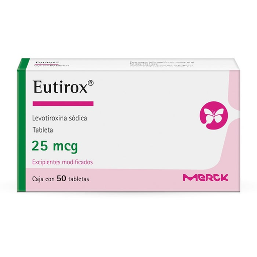 Eutirox 25 mcg c/50 tabletas