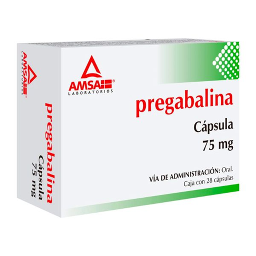 Pregabalina caps 75mg caja c/28