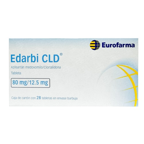 Edarbi CLD tabletas 80mg/12.5mg caja c/28
