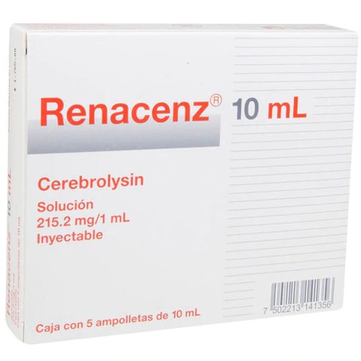 Renacenz cerebrolysin 10 m 5 ampolletas