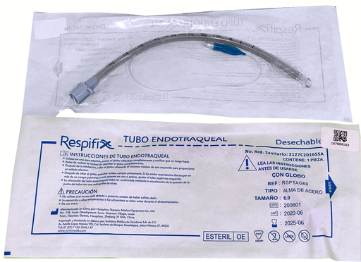 Tubo endotraqueal 6.0 con globo