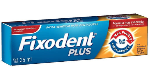 Fixodent PLUS Cont. Neto 40g (35 ml) pasta adhesiva para dentaduras