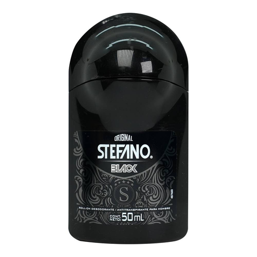 Stefano Black roll-on desodorante / antitranspirante para hombre 50 mL